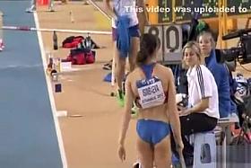 Cute Russian pole vaulter with a great ass