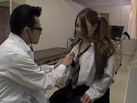 Chubby Japanese gets some slit drilling during her Gyno exam