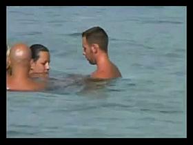 Very Hot Couple on Beach BVR