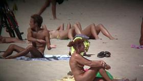 Mature nudist voyeur beach cam video