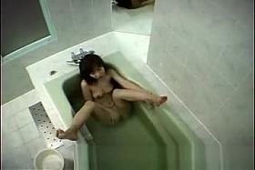 Japanese girl in bathtub