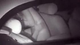 Outside voyeur with slut gets fucked in vehicle