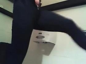 big butt chicks pee in bathroom