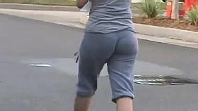 Candid Ass in spandex and Yoga pants 4