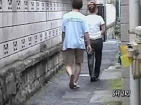 Asian with a hot ass shuri sharked in the narrow passage