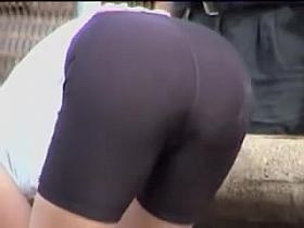 Very beautiful ass in candid tight shorts that is exposed 06x