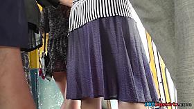 Horniest wind blown up petticoat on livecam