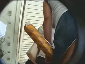 Sweet tight ass in the street voyeur video of a woman