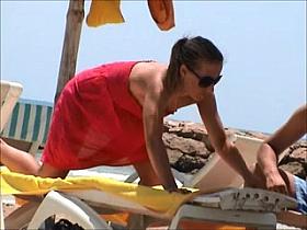 incredible french girl topless beach tunesia