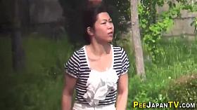 Weird Asian Peeing Outdoors
