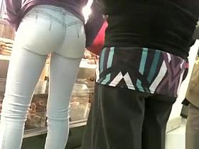 Sexy ass in tight pants