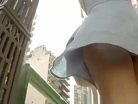 Nice ass and sexy crotch under dress