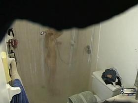 girlfriend getting pleasure in the shower