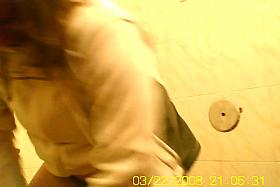 Amateur girls is pissing in the public toilet getting spied