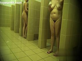 Hidden cameras in public pool showers 1006