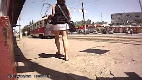 Street voyeur recorded a chick with a sexy behind