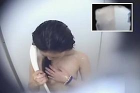 Asian cutie takes a shower for multiple hidden cameras