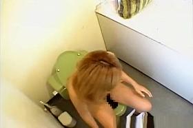 Asian Girl Peeing In Toilet