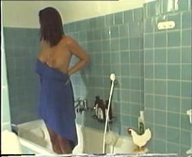 Chick After Bath Strange Voyeur Video