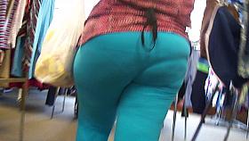 Large Saggy Wedgie A-Hole In Blue Sweats