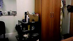 Teen room spy cam (voyeur)