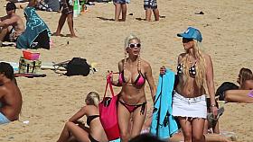 Tanga Strap String Bikini Beach Gals HD