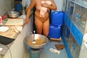 Asian cooking naked