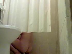 Wife gets off with the shower head