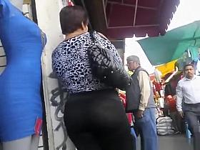 Big ass mature woman in see through leggings