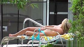 Spying on Nude Sunbather