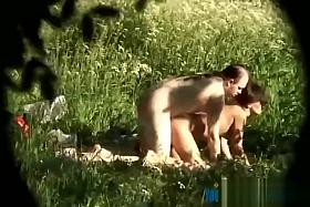 Couple fucking in the nature