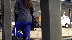 Candid - Teen Ass At Train Station