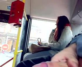 in bus masturbation