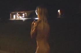 Nude Nighttime Walk