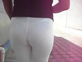 transparent white leggings