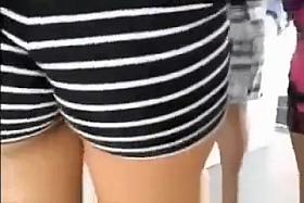 Sexy teen ass in shorts