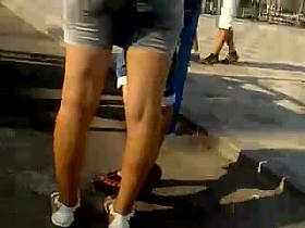 sexy long legs candid