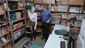 Officer pounded teen suspects pussy in many ways and cums
