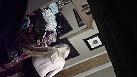 Wife caught changing on hidden cam