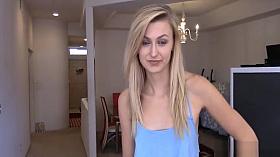 Tall teen realtor pleasing her horny client with her holes