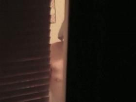 Sexy voyeur video of a hot white bitch showering