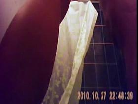 23 yo brunette with huge tits caught by spy cam in shower