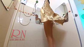Striptease Dancing In Shower Room Shaving Legs Wash 2 Full
