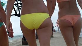 Candid Beach Bikini Butt Ass West Michigan Booty OMG