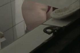 Real toilet voyeur peeing video starring a fresh hottie