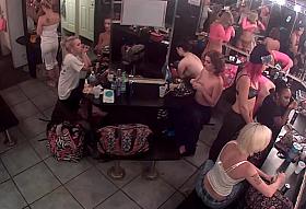 Strip club dressing room camera