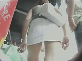 Upskirt video of nice tight asses in the street