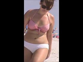 quick beach teen spy nice big jiggly boobs, 40,
