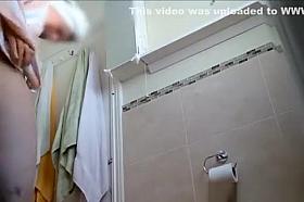 Wife caught by hidden cam in bathroom