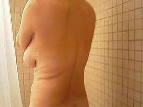Wife caught in the shower -- great ass!